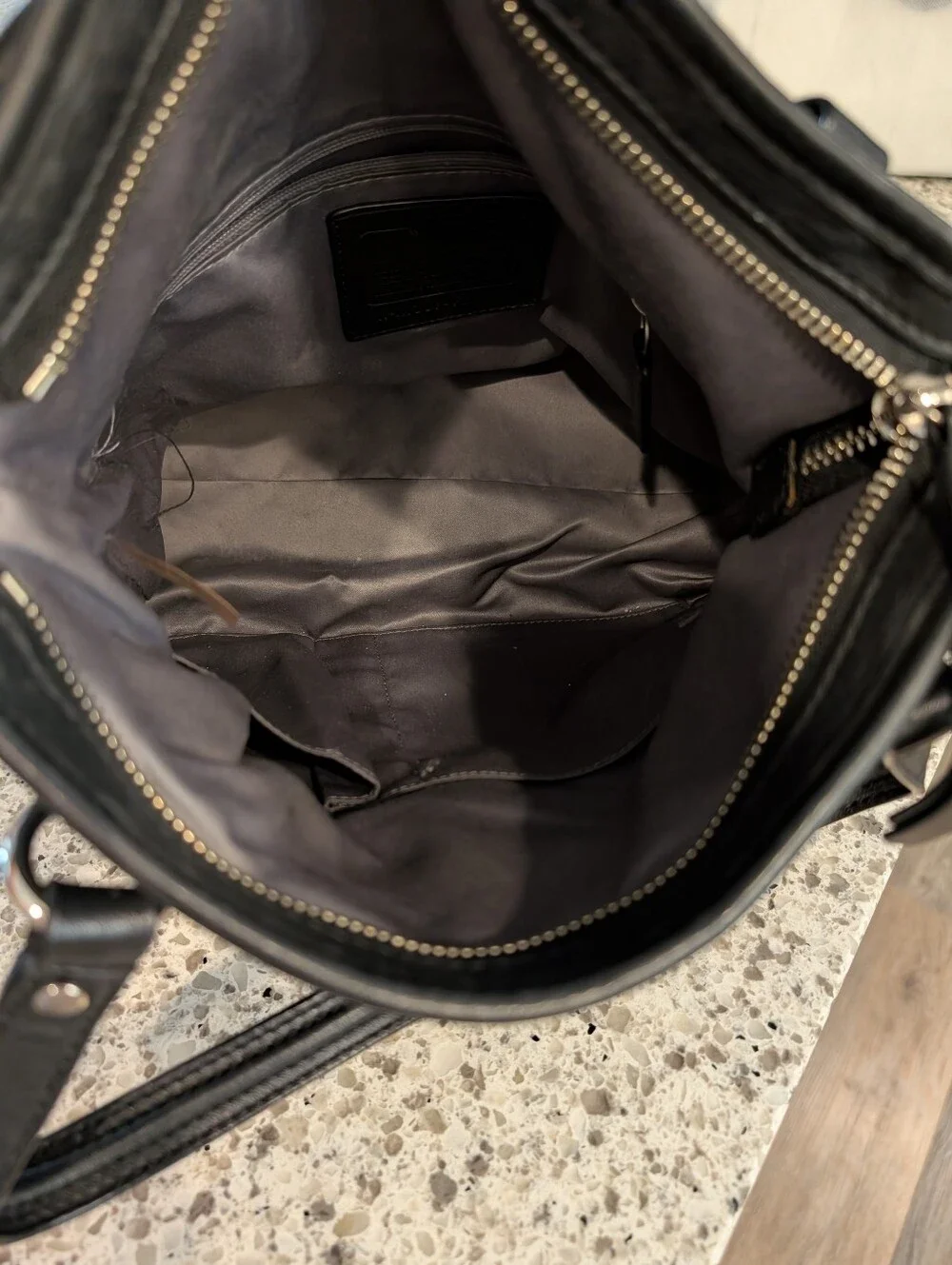 Coach Soft Black Shoulder Bags